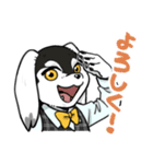 モノクロわんちゃんず（個別スタンプ：13）