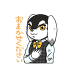 モノクロわんちゃんず（個別スタンプ：18）