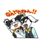 モノクロわんちゃんず（個別スタンプ：22）