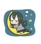 梅雨ちゃんのゆるかわケロケロ生活！（個別スタンプ：10）