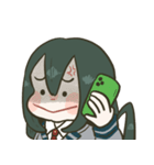 梅雨ちゃんのゆるかわケロケロ生活！（個別スタンプ：14）