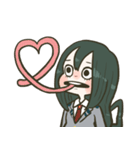 梅雨ちゃんのゆるかわケロケロ生活！（個別スタンプ：15）