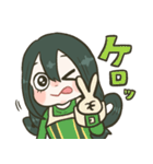 梅雨ちゃんのゆるかわケロケロ生活！（個別スタンプ：16）