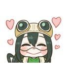 梅雨ちゃんのゆるかわケロケロ生活！（個別スタンプ：25）