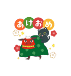 3びきのねこ♪動くあけおめスタンプ2(再販)（個別スタンプ：3）