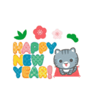 3びきのねこ♪動くあけおめスタンプ2(再販)（個別スタンプ：8）