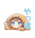 元気な犬耳パーカーの女の子★公園編（個別スタンプ：3）