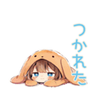 元気な犬耳パーカーの女の子★公園編（個別スタンプ：29）