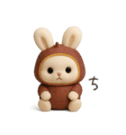 本能のまま甘えるうさぎ冬（個別スタンプ：19）