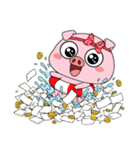 太っちょブタちゃんが金運アップ！（個別スタンプ：1）