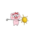 太っちょブタちゃんが金運アップ！（個別スタンプ：5）