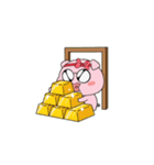 太っちょブタちゃんが金運アップ！（個別スタンプ：6）