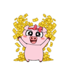 太っちょブタちゃんが金運アップ！（個別スタンプ：16）