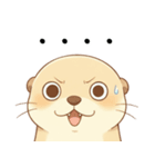 ネガティブで怠惰なカワウソ[だるいんです]（個別スタンプ：4）