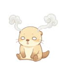 ネガティブで怠惰なカワウソ[だるいんです]（個別スタンプ：11）