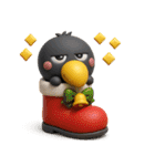 毎年使える♡ハシビロコウの冬のスタンプ（個別スタンプ：36）