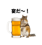 元気いっぱい！かわいいシマリスの日常（個別スタンプ：21）