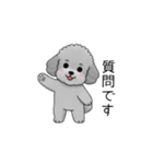 敬語版♡子育て中に使いやすいトイプードル（個別スタンプ：23）