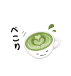 抹茶ちゃん 抹茶ラテ コーヒー カフェ（個別スタンプ：28）