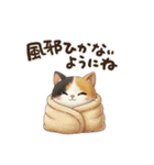 三毛猫の冬のあいさつ（個別スタンプ：25）