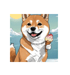 柴犬の新日常7（個別スタンプ：1）