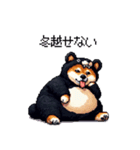 クマ出没注意な太っちょ柴犬 クマが出たぞ（個別スタンプ：19）