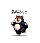 クマ出没注意な太っちょ柴犬 クマが出たぞ（個別スタンプ：24）