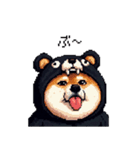 クマ出没注意な太っちょ柴犬 クマが出たぞ（個別スタンプ：30）