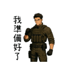 特殊部隊X日常専門用語6かっこいい登場（個別スタンプ：18）