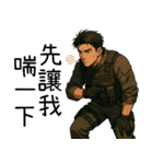 特殊部隊X日常専門用語6かっこいい登場（個別スタンプ：38）