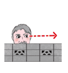 中高年男性 秋から冬 No128（個別スタンプ：33）