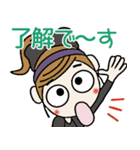 おちゃめの毎日使える楽しい会話,挨拶,返事（個別スタンプ：3）