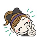 おちゃめの毎日使える楽しい会話,挨拶,返事（個別スタンプ：4）