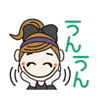 おちゃめの毎日使える楽しい会話,挨拶,返事（個別スタンプ：5）
