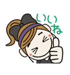 おちゃめの毎日使える楽しい会話,挨拶,返事（個別スタンプ：8）