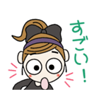 おちゃめの毎日使える楽しい会話,挨拶,返事（個別スタンプ：35）