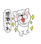 吹き出しぶさいく犬59（個別スタンプ：19）