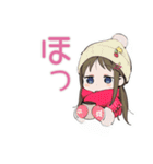 女児の冬♡平成レトロ（個別スタンプ：10）