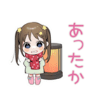 女児の冬♡平成レトロ（個別スタンプ：11）
