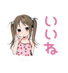 女児の冬♡平成レトロ（個別スタンプ：15）