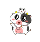 カエルウシの愛がいっぱい（個別スタンプ：2）