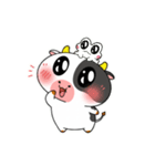 カエルウシの愛がいっぱい（個別スタンプ：3）