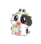 カエルウシの愛がいっぱい（個別スタンプ：8）