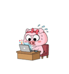 既読スルーでもかわいい～太っちょブタ登場（個別スタンプ：4）