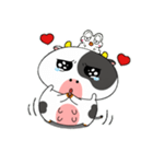 カエルウシのいろんな気分の顔（個別スタンプ：6）