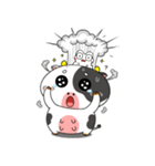 カエルウシのいろんな気分の顔（個別スタンプ：8）