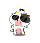 カエルウシのいろんな気分の顔（個別スタンプ：9）