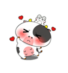 カエルウシのいろんな気分の顔（個別スタンプ：10）