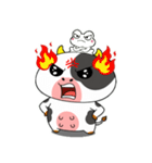 カエルウシのいろんな気分の顔（個別スタンプ：21）