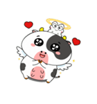 カエルウシのいろんな気分の顔（個別スタンプ：22）